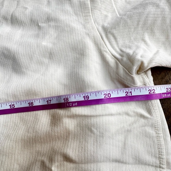 Geoffrey Beene Men's Casual Cream Button Down Shirt - Picture 7 of 13